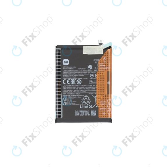 Batteria per Xiaomi Poco M3 Pro, Redmi 10, Redmi Note 10 5G, BN5A, 460200006L5Z, 5000mAh, Genuine Service Pack