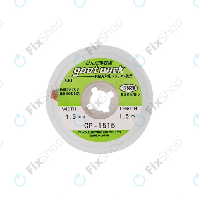 Treccia dissaldante convenzionale 1,5 mm, Goot CP-1515