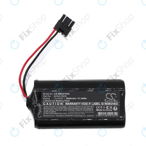 Batteria per RobZone DuGold Xcontrol 2, BONA18650, Li-Ion, 2600mAh, 14.4V, HQ