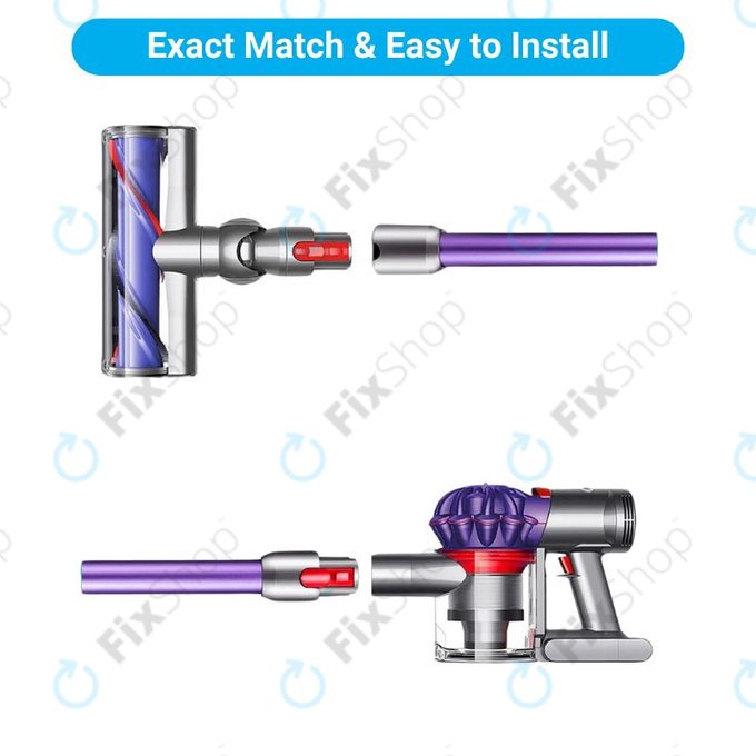 Tubo di aspirazione Purple per Dyson seriess V, Outsize
