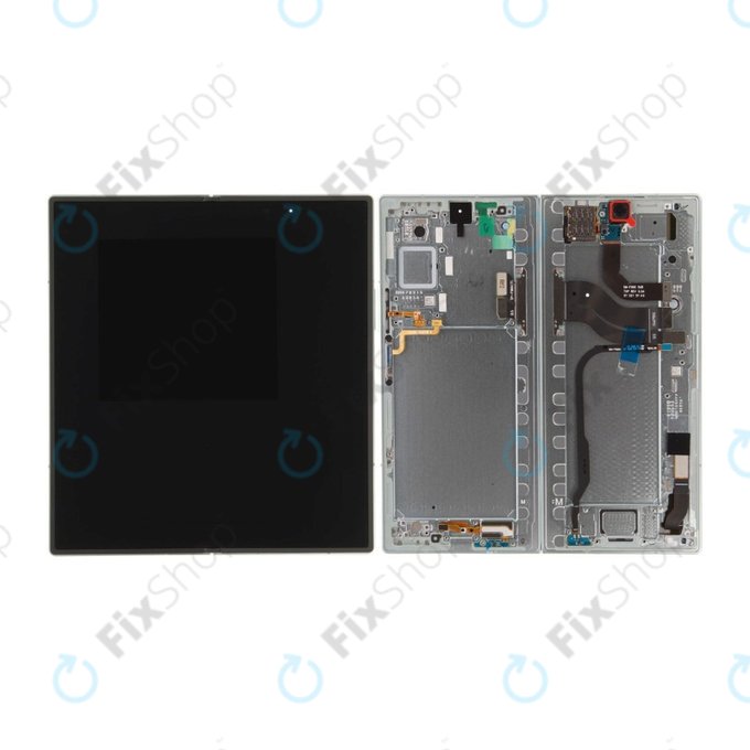 Schermo OLED per Samsung Z Fold 7 F966B, Mint, Vetro touch con cornice
