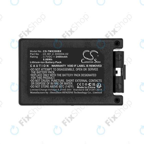 Batteria per Tele Radio TG-TXMNL, D00004-02, Li-Ion, 2400mAh, 3.7V, HQ