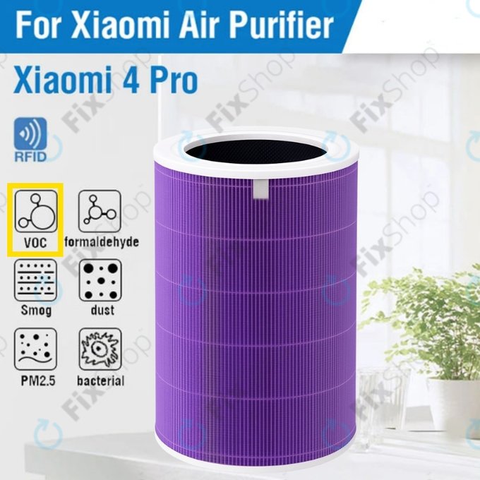 Filtro HEPA per Xiaomi Mi Mijia Air Purifier 4 Pro (Anti-odor), Purple