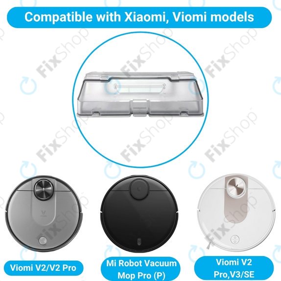 Contenitore raccoglipolvere per Xiaomi Mi Robot Vacuum Mop Pro (P), Viomi V2 Pro, V3, SE