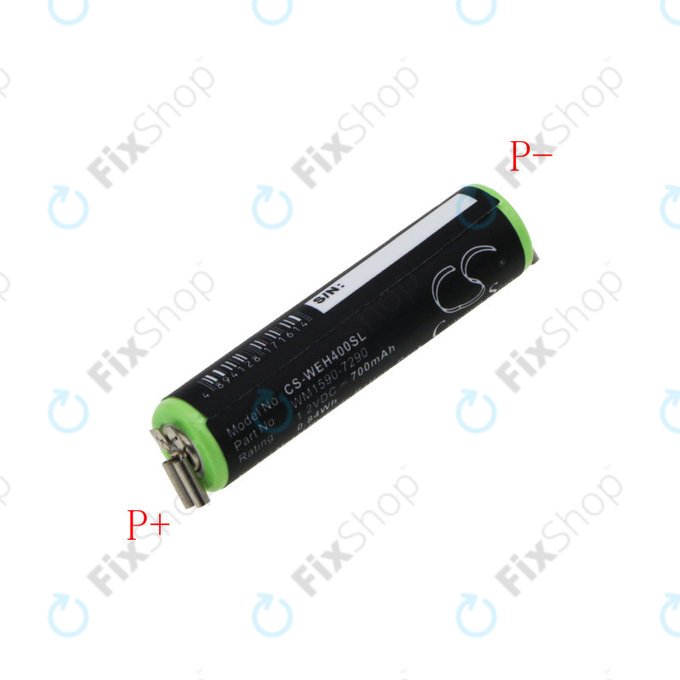 Batteria per Wella Bella, Chromini, Super, Contura HS61, WM1590-7290, Ni-MH, 700mAh, 1.2V, HQ