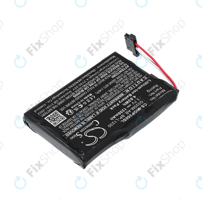 Batteria per Mitac Mio P350, P550, BL-LP1230, Li-Ion, 1250mAh, 3.7V, HQ