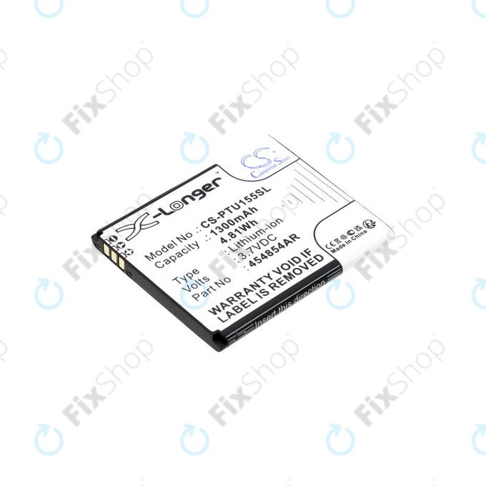 Batteria per Panasonic Kx-Tu150, Kx-Tu150exr, 454854AR, Li-Ion, 3.7V, 1300mAh, HQ