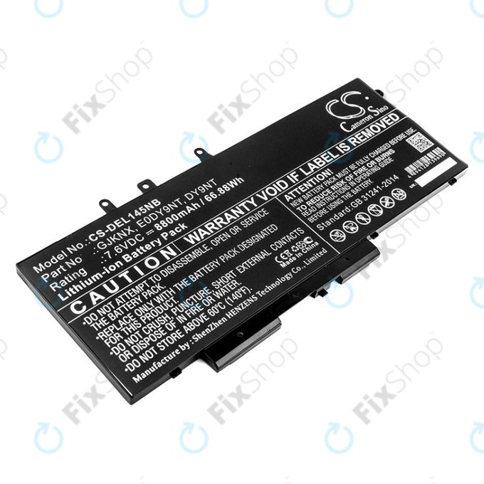 Batteria per Dell Latitude 14 5490, Latitude 14 5491, 00JWGP, Li-Ion, 8800mAh, 7.6V, HQ