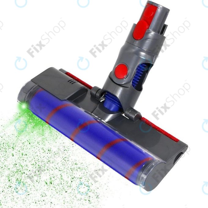 Spazzola pavimenti con luce LED Green per Dyson seriess V, Outsize