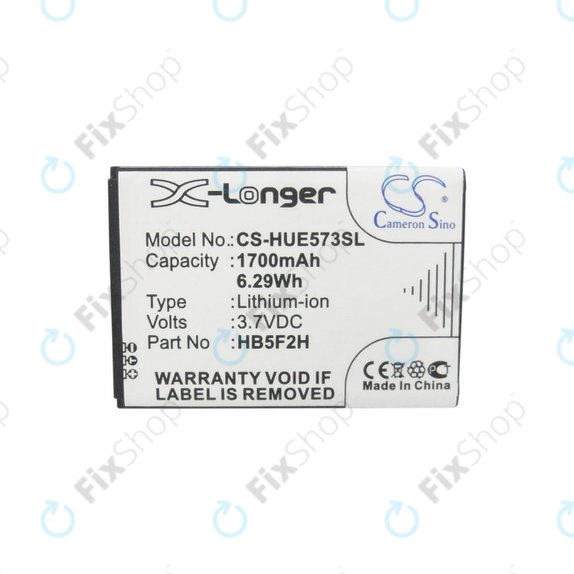 Batteria per Huawei E5330, HB5F2H, Li-Ion, 1700mAh, 3.7V, HQ