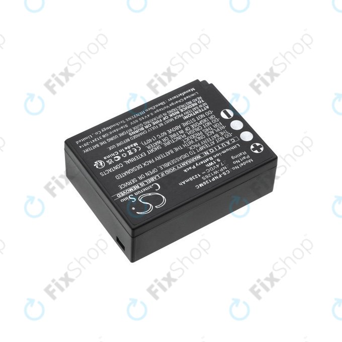 Batteria per Fujifilm Finepix Hs30, X-T30, NP-W126S, Li-Ion, 1230mAh, 7.4V, HQ