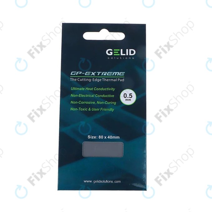 Pad termico GELID GP-Extreme, 12 W/mK, 80 × 40 × 0,5mm