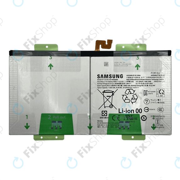 Batteria per Samsung Galaxy Tab S10 Ultra X920, X926B, EB-BX926ABE, GH82-35940A, 11200mAh, Genuine Service Pack