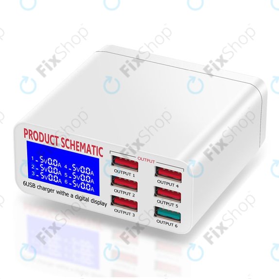 Stazione di ricarica USB con USB 3.0, Product Schematic 896