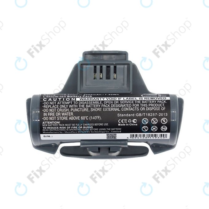 Batteria per Kärcher WV-seriess, 4.633-083.0, 2.633-123.0, Li-Ion, 2000mAh, 3.7V, HQ