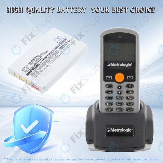 Batteria per Cipherlab 8300-L, Metrologic MK5502, BA-80S700, Li-Ion, 750mAh, 3.7V, HQ