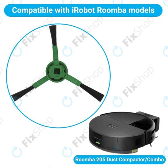 Spazzola laterale, 2 pz. per iRobot Roomba 205 Dust Compactor, Dust Compactor Combo