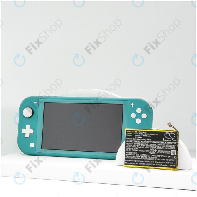 Batteria per Nintendo Switch Lite, 3200mAh, Li-Pol, 3.8 V, HDH-A-BPHAT-C0, HQ
