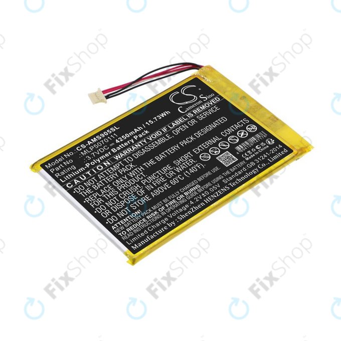 Batteria per Autel MaxiSys Mini, MaxiIM IM508, MS905, MLP5070111, Li-Pol, 4250mAh, 3.7V, HQ