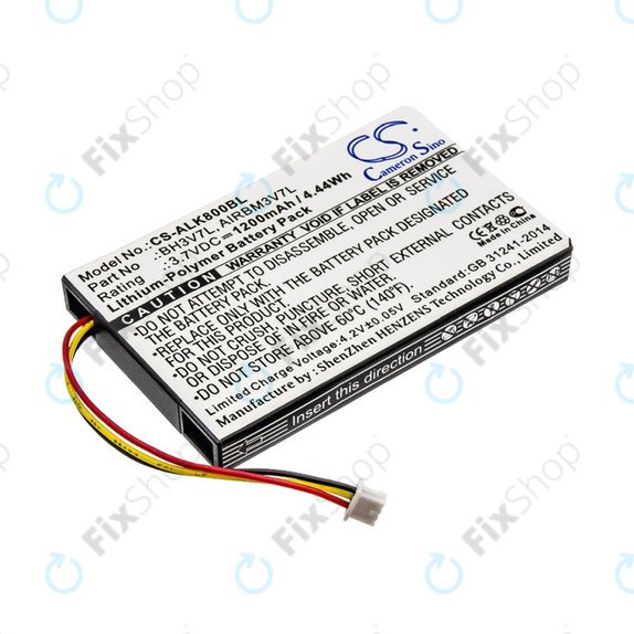 Batteria per Autec Air A4, A6, A8, BH3V7L, AIRBM3V7L, Li-Pol, 1200mAh, 3.7V, HQ