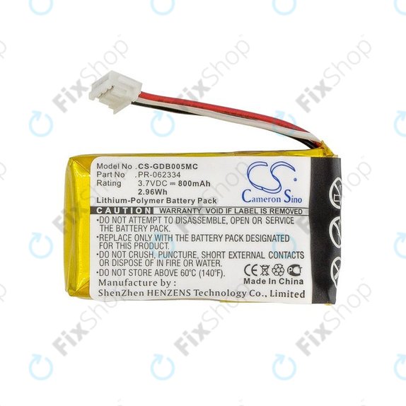 Batteria per GoPro Hero +, PR-062334, Li-Polymer, 800mAh, 3.7V, HQ