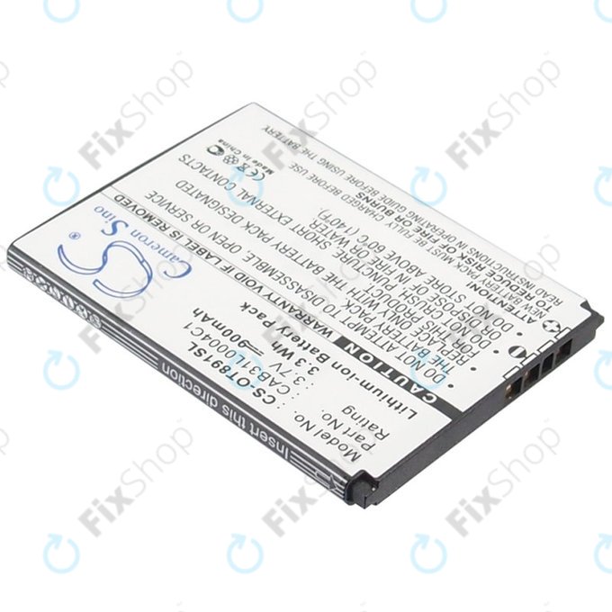 Batteria per Alcatel One Touch, OT, TCL A, Vodafone, CAB31L0004C1, Li-Ion, 3.7V, 900mAh, HQ