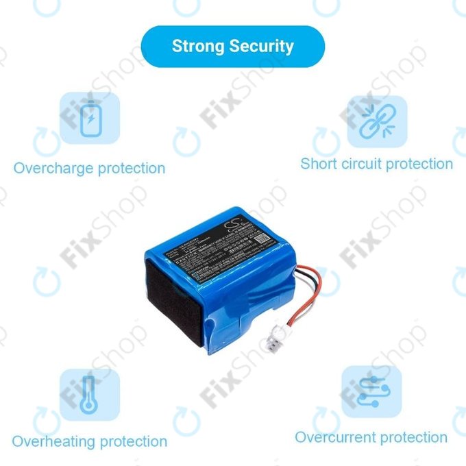 Batteria per Philips SpeedPro, SpeedPro Aqua, INR18650C25, Li-Ion, 2500mAh, 21.6V, HQ