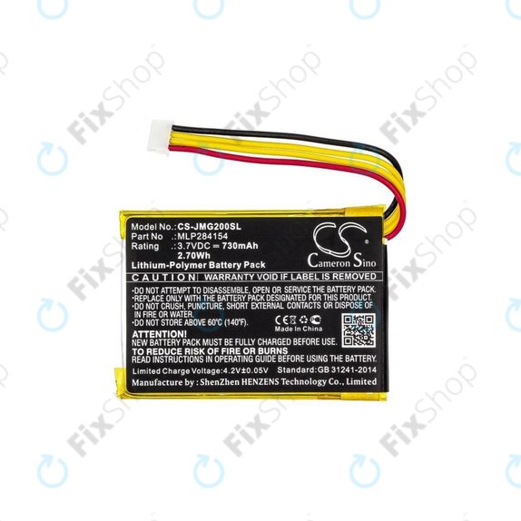 Batteria per JBL Go 2, Li-Pol, 730mAh, HQ