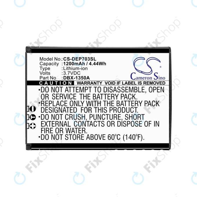 Batteria per Doro 7030, 7031, DFC-0270, 7080, DBX-1350A, Li-Ion, 3.7V, 1200mAh, HQ