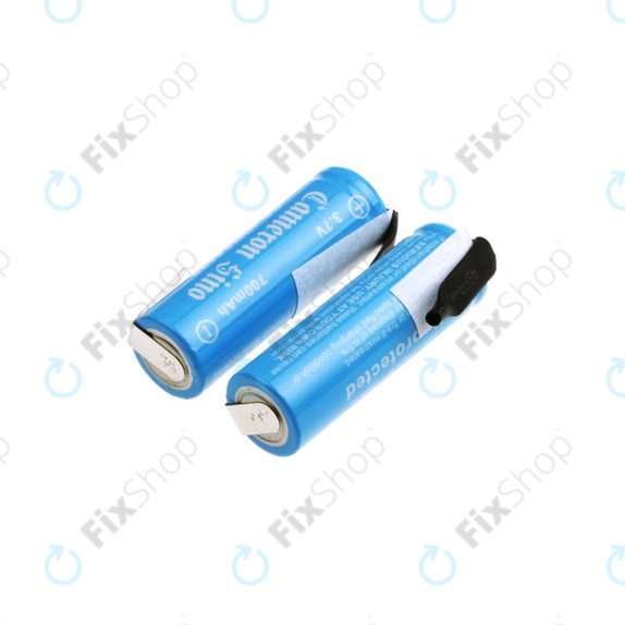 Batteria 14430 con lamelle di montaggio, 650mAh, Li-Ion, 3.7V, HQ