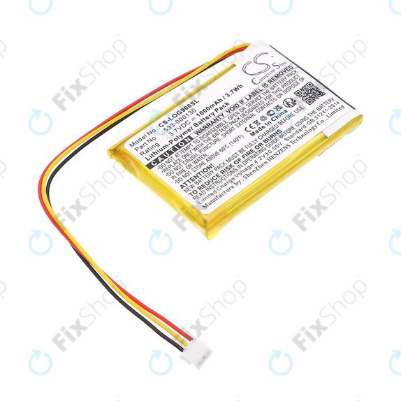 Batteria per Logitech G403, G703, G900, G903, 533-000130, Li-Pol, 1000mAh, 3.7V, HQ