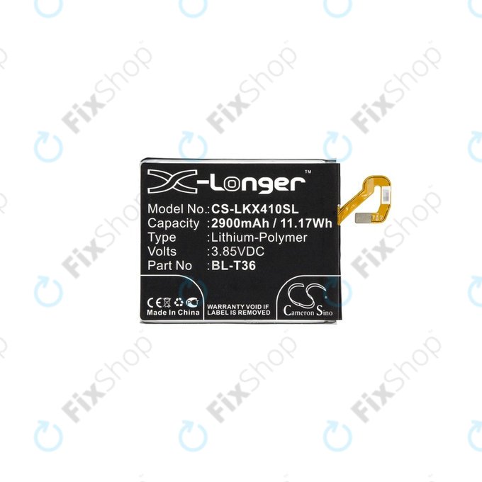 Batteria per LG K10 (2018), K11, K11 Plus, K11 Prime, K30, Harmony 2, BL-T36, EAC63638201, 2900mAh, HQ