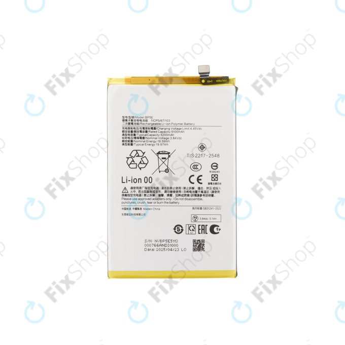 Batteria per Xiaomi Redmi A5 4G, BP5E, 5200mAh
