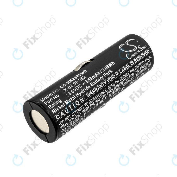 Batteria per Heine Beta Handles, Heine Ophthalmoscope Beta 200, X-02.99.382, BATT/110904-A1, Ni-MH, 850mAh, 3.6V, HQ