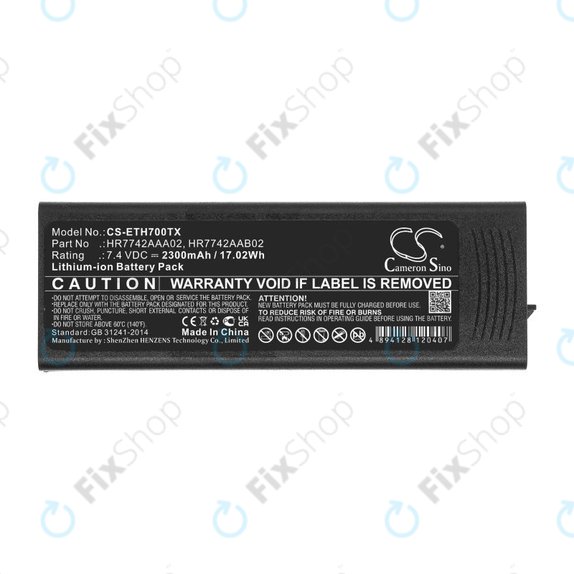 Batteria per EADS P3G, TPH700, HR7742AAA02, Li-Ion, 2300mAh, 7.4V, HQ