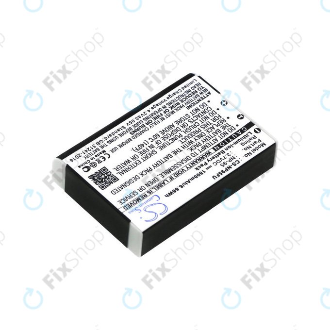 Batteria per Fujifilm FinePix F30, Ricoh GXR, DB-90, Li-Ion, 1800mAh, 3.7V, HQ