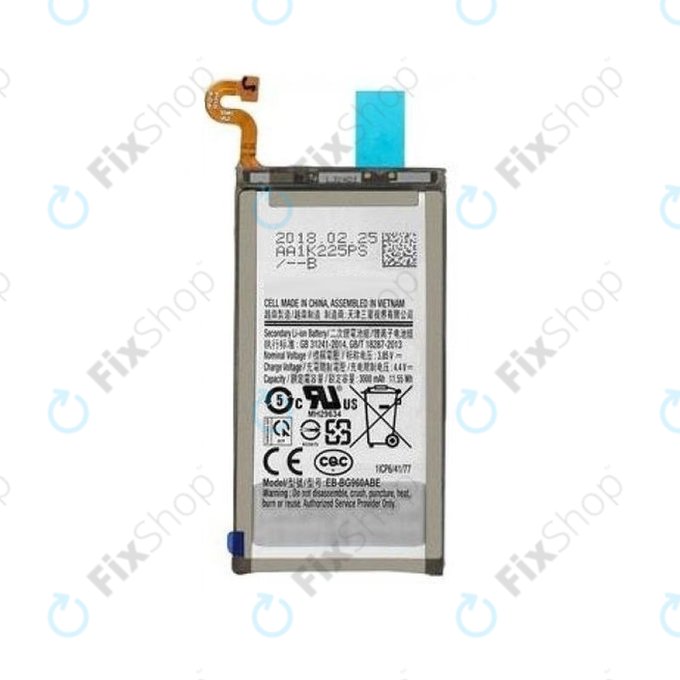 Batteria per Samsung S9 G960F, EB-BG960ABE, 3000mAh