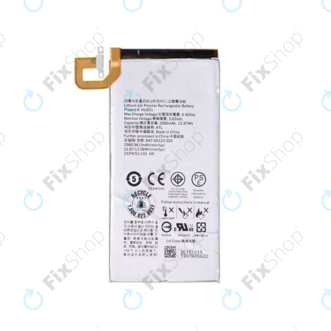 Batteria per Blackberry Priv, BAT-60122-003, 3410mAh