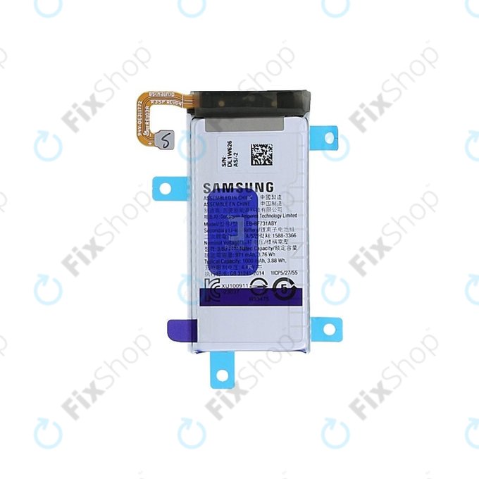 Batteria per Samsung Z Flip 5 F731B, EB-BF731ABY, GH82-31700A, 1000mAh, Genuine Service Pack