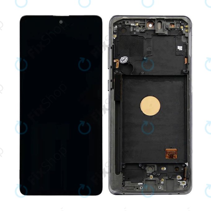 Schermo OLED per Samsung Note 10 Lite N770F, Aura Black, Vetro touch con cornice