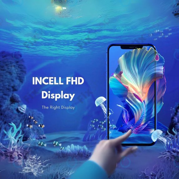 Schermo In-Cell FHD per iPhone 16e, 17e, Vetro touch con cornice, FixPremium