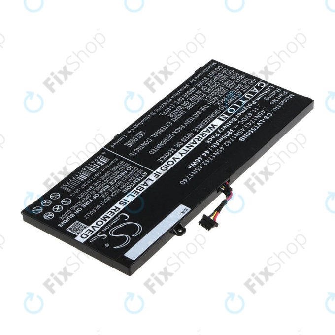 Batteria per Lenovo ThinkPad T550, T560, W550, 45N1743, Li-Pol, 3900mAh, 11.4V, HQ