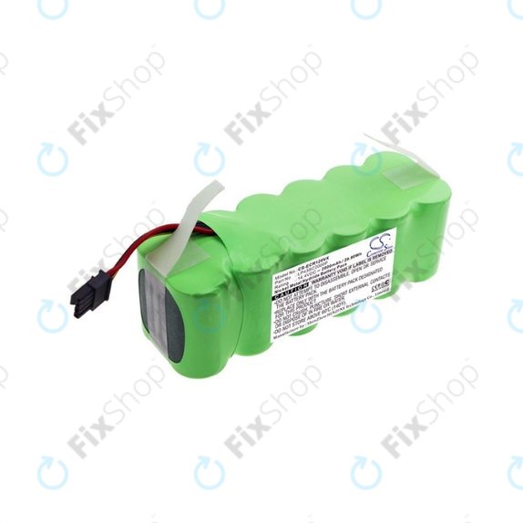 Batteria per Ecovacs Deebot CR120, KK-8, X500, LP43SC2000P, Ni-MH, 2000mAh, 14.4V, HQ