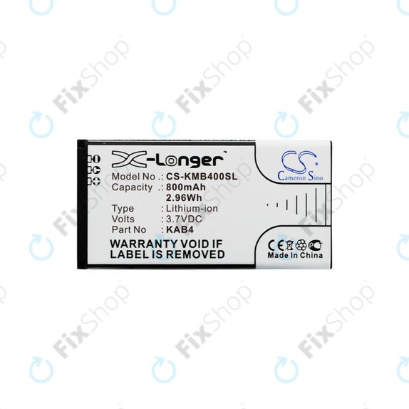 Batteria per Maxcom MM720, 800mAh, Li-Ion, 3.7 V, KAB4, HQ
