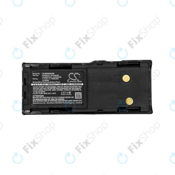 Batteria per Motorola CP250, GTX800, HNN9628, Ni-MH, 1800mAh, 7.2V, HQ