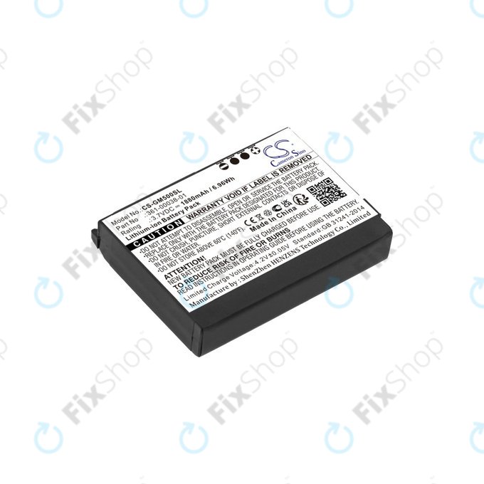 Batteria per Garmin Aera 500, 510, 550, 560, Nüvi 500, 510, 550, Zumo 220, 600, 650, 660, 660LM, 010-11143-00, 361-00038-01, 1880mAh, HQ