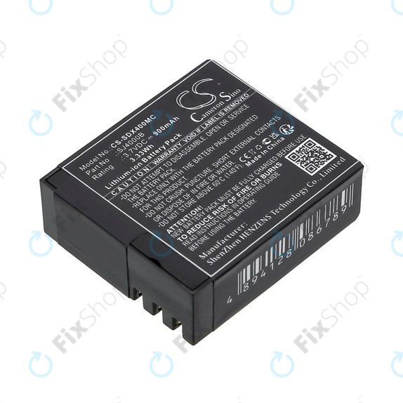 Batteria per SJCAM SJ4000, SJ5000, SJ4000B, Li-Ion, 900mAh, 3.7V, HQ