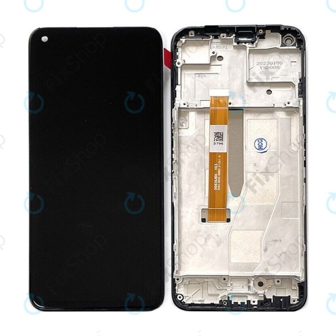 Schermo per Realme 9 Pro RMX3471 RMX3472, Vetro touch con cornice