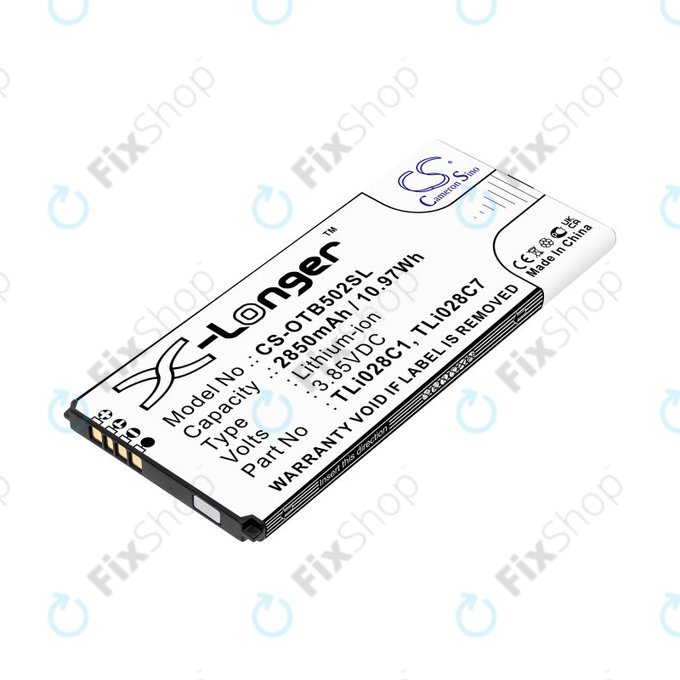 Batteria per Alcatel 1b 2020, Alcatel Ot-5002a, TLI028C1, Li-Ion, 3.85V, 2850mAh, HQ