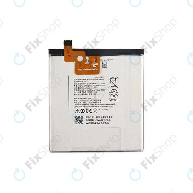 Batteria per Lenovo VIBE Z2, BL230, 3000mAh